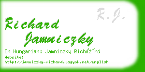 richard jamniczky business card